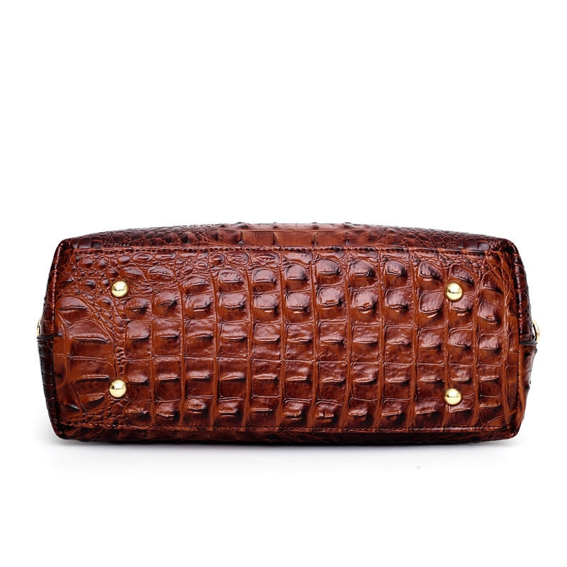 Alfrida | Elegante Handtasche mit anspruchsvoller Krokodil-Prägung