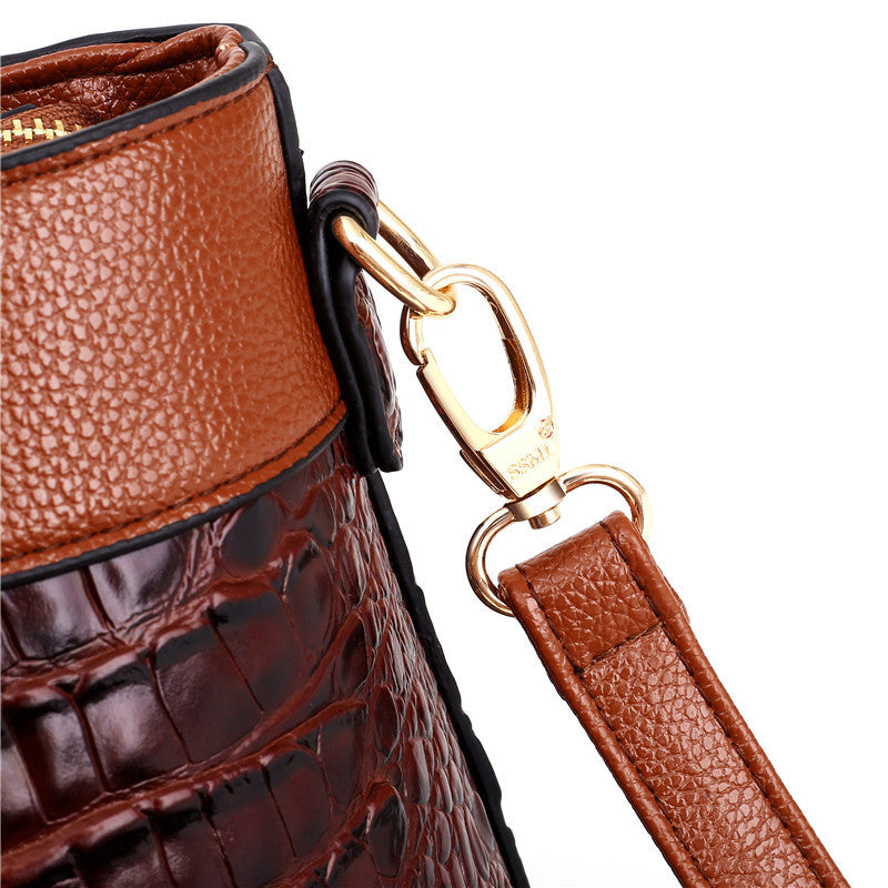 Alfrida | Elegante Handtasche mit anspruchsvoller Krokodil-Prägung