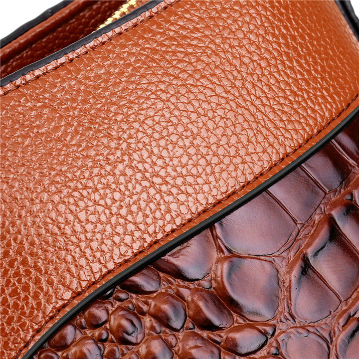 Alfrida | Elegante Handtasche mit anspruchsvoller Krokodil-Prägung