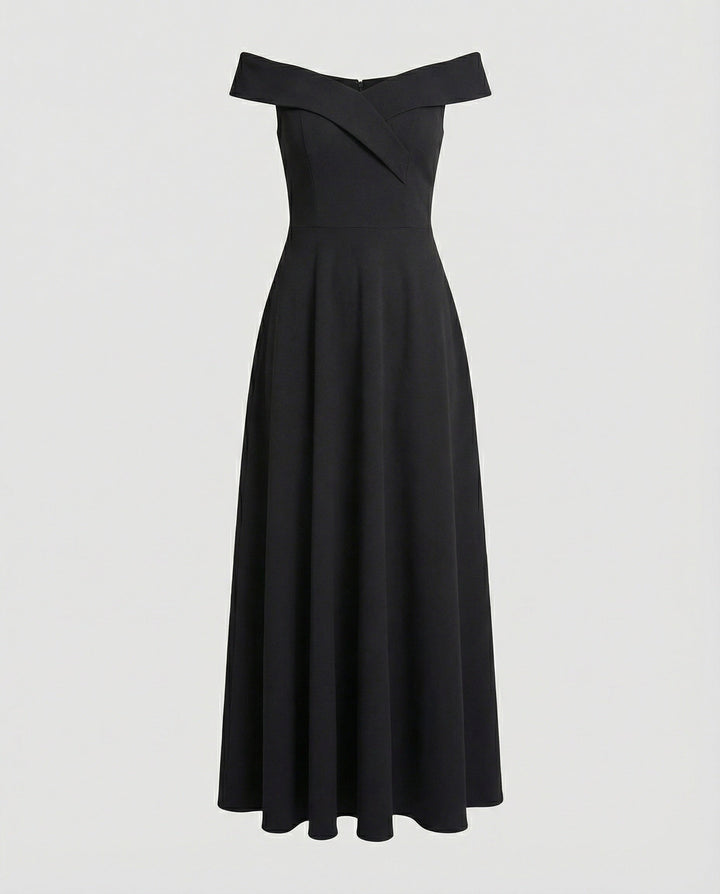 Lana | Damen Off-Shoulder Maxikleid