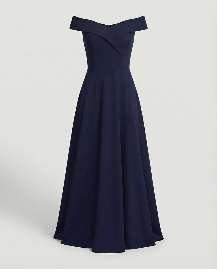 Lana | Damen Off-Shoulder Maxikleid