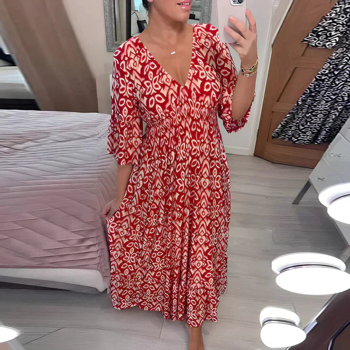 Frieda | Luftiges Sommerkleid mit V-Ausschnitt