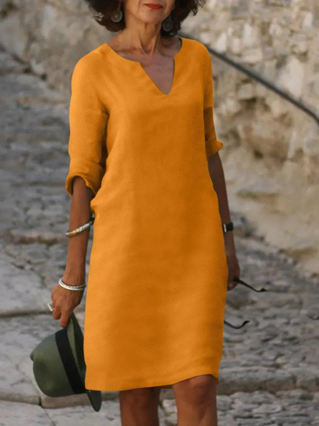 Josette™ - Elegantes Kleid mit V-Ausschnitt