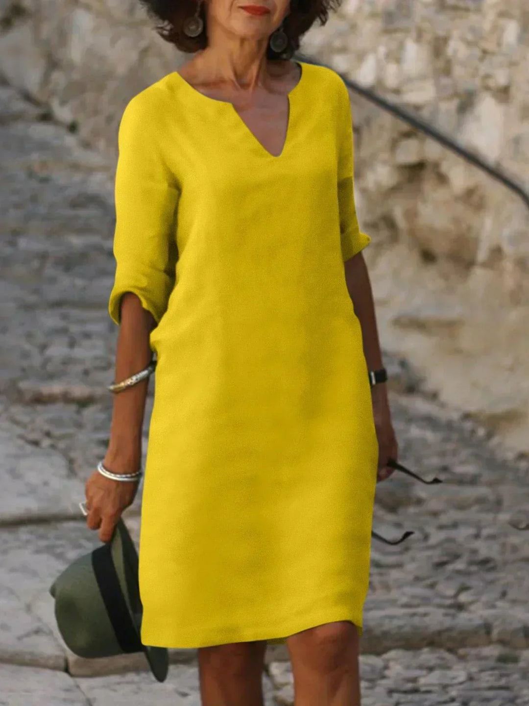 Josette™ - Elegantes Kleid mit V-Ausschnitt