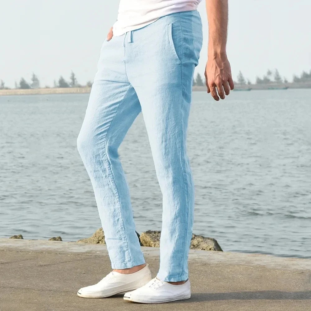 Dylan - Atmungsaktive Baumwoll-Leinen-Hosen