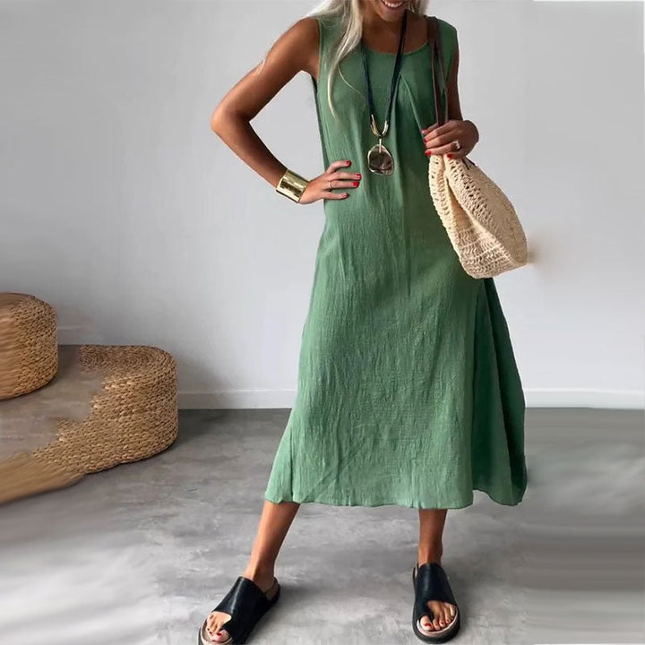Noemi | Lässiges ärmelloses Kleid mit Taschen