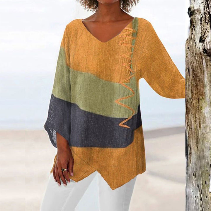 Elaine™ - Lockere Langarm-Bluse