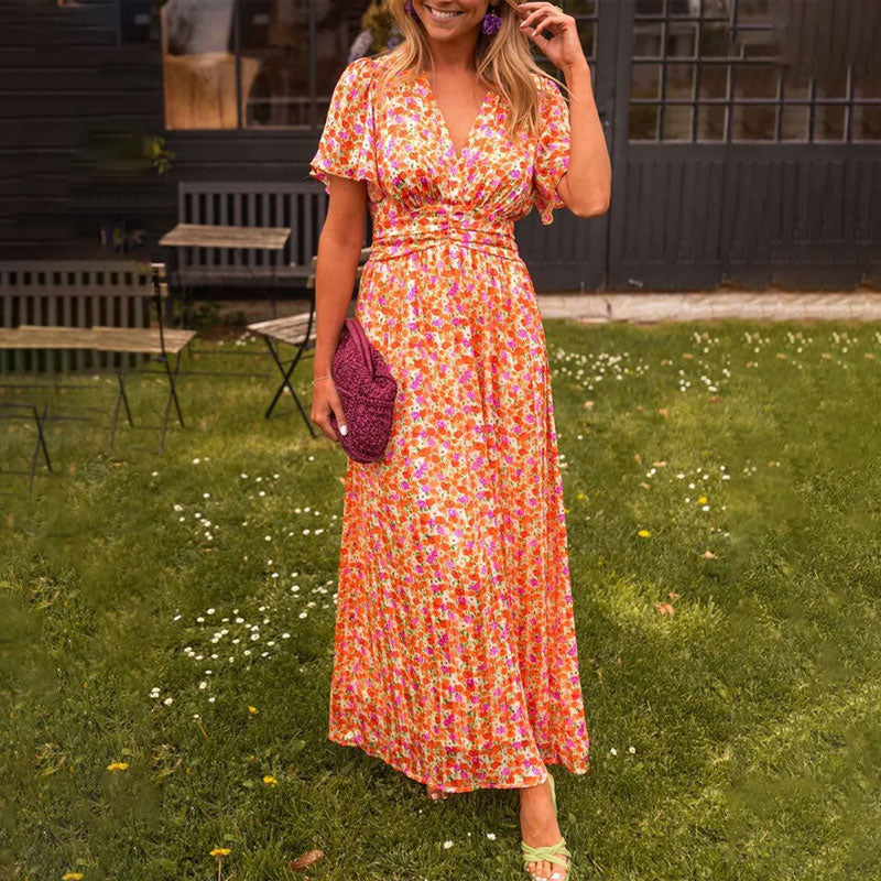 Romy | Sommerkleid mit V-Ausschnitt