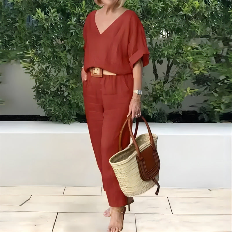 Claire | Luxe Entspanntes Zweiteiliges Outfit