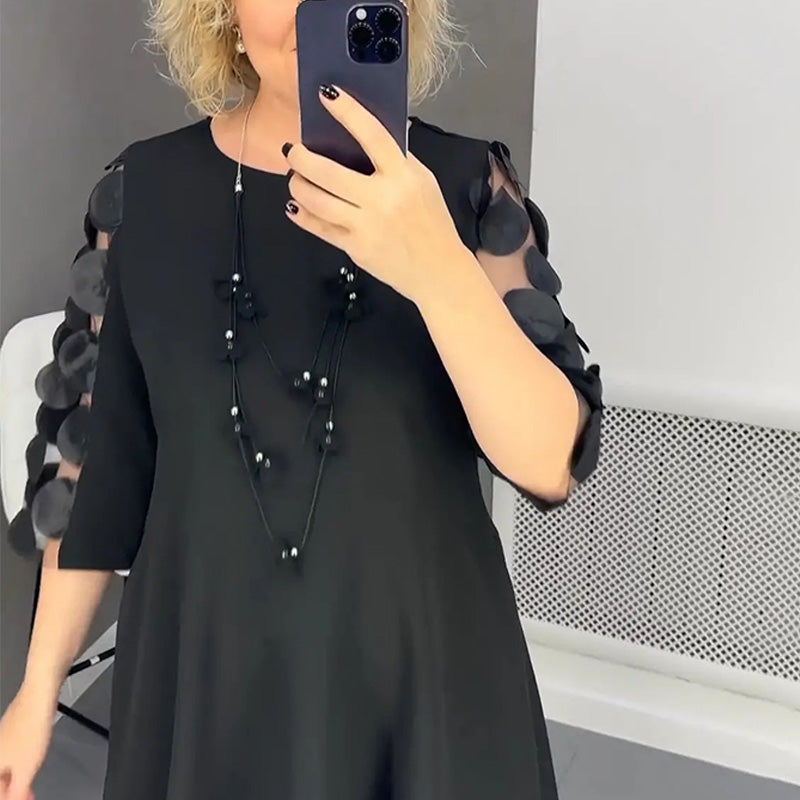 Demi | Ausgestelltes Midikleid mit Punktedekor