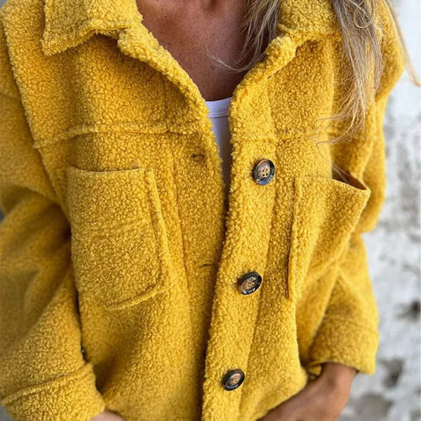 Dion™ - Kurze Wolljacke mit Revers