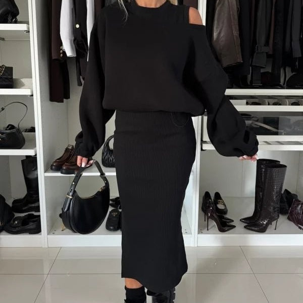 Martina - Sweatshirt Und Ärmelloses Kleid Für Frauen