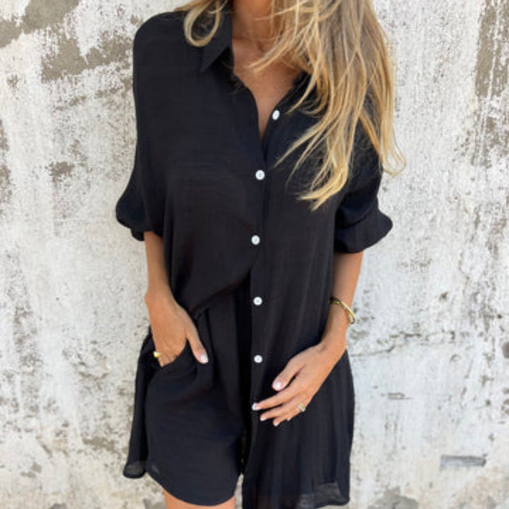 Lyrie - Entspanntes Polo-Set