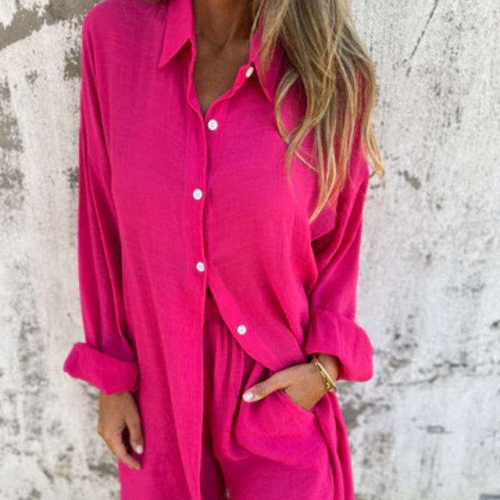 Lyrie - Entspanntes Polo-Set