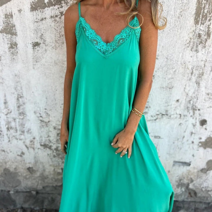 Ria™ - Elegantes V-Ausschnitt Kleid