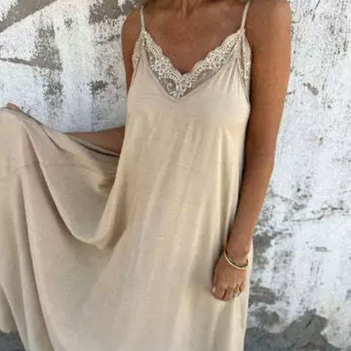 Ria™ - Elegantes V-Ausschnitt Kleid