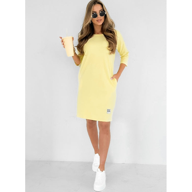 Mira | Kleid mit 3/4-Ärmeln und Taschen