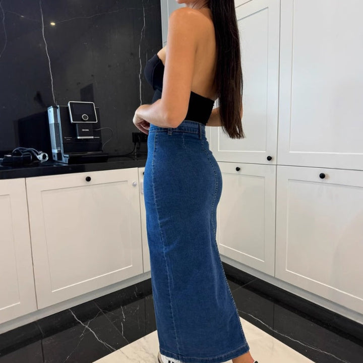 Chiara | Modischer, figurbetonter Jeansrock