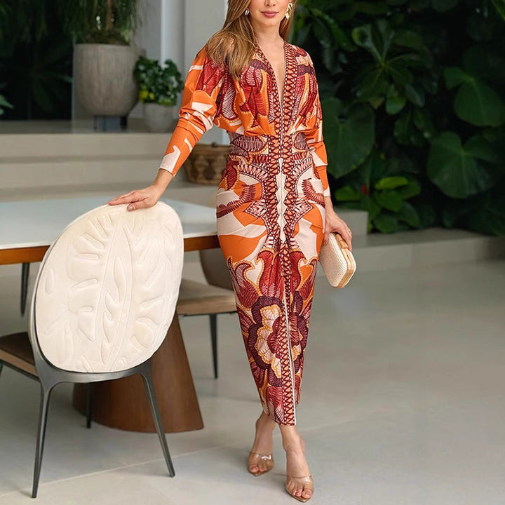 Blysse™ Schickes V-Ausschnitt Kleid