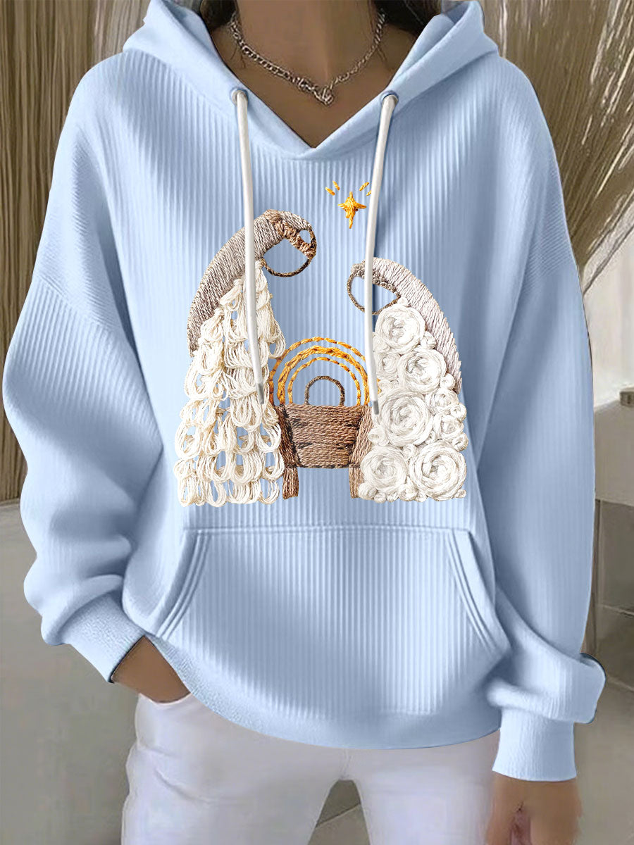 Damen Weihnachts Jesus Geburt Hoodies