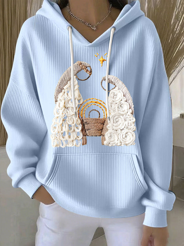 Damen Weihnachts Jesus Geburt Hoodies