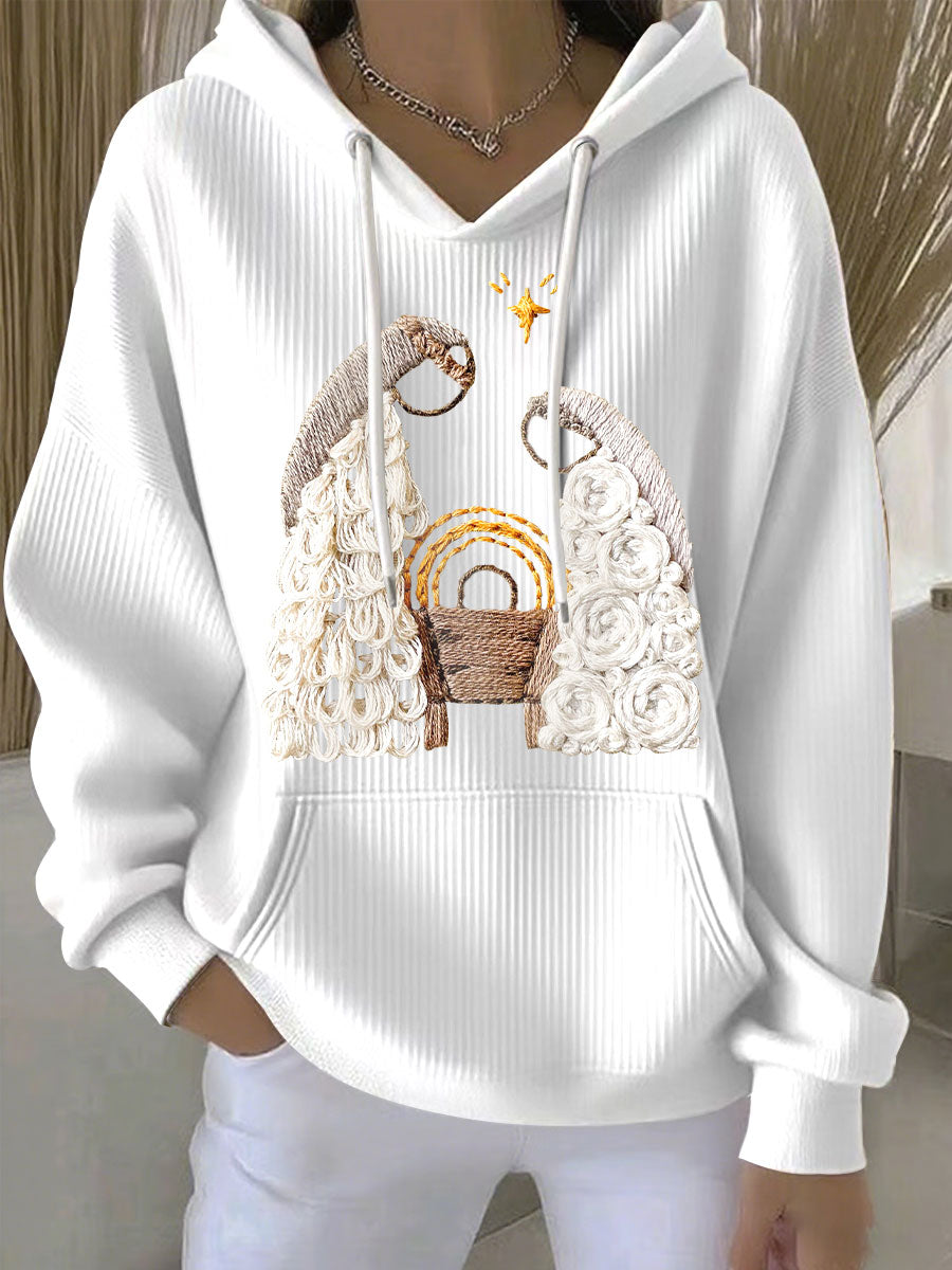 Damen Weihnachts Jesus Geburt Hoodies