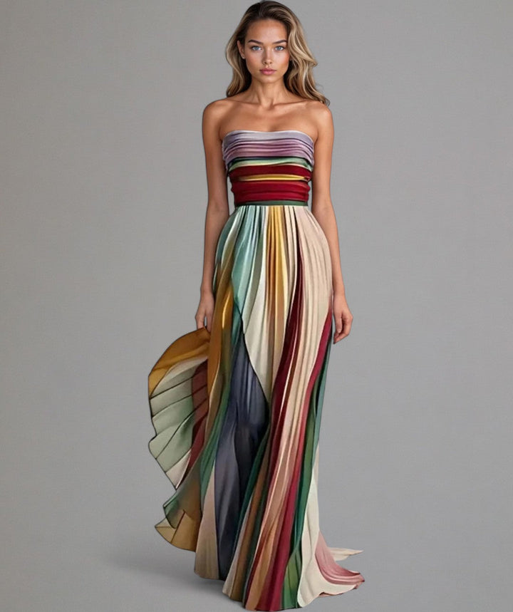 Flora™ - Ärmelloses farbenfrohes Kleid