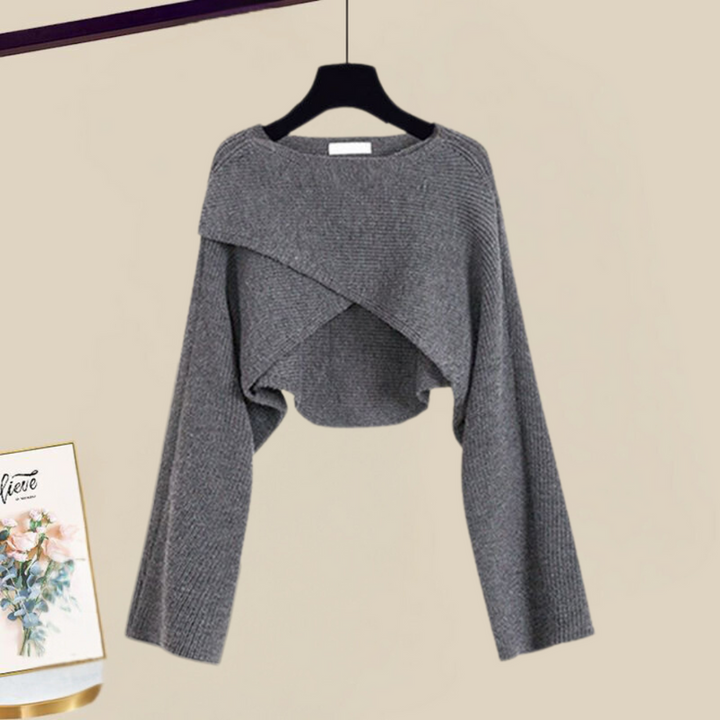 Enrica™ - Elegantes Strickkleid Set