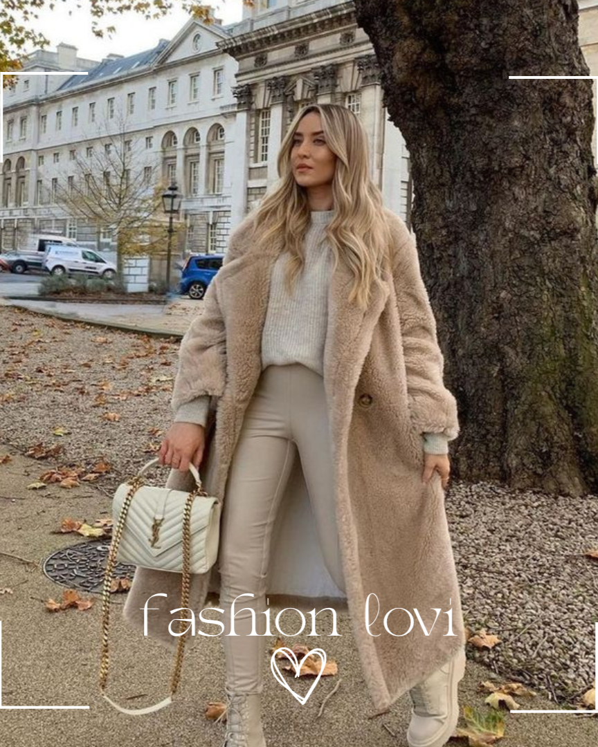 Zoe - Langer Teddymantel
