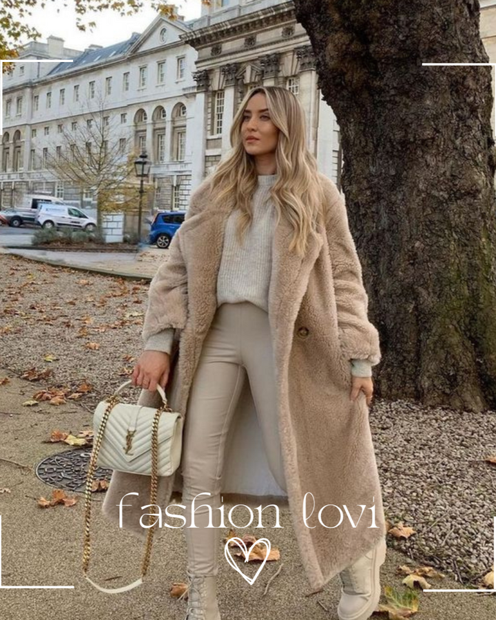 Zoe - Langer Teddymantel