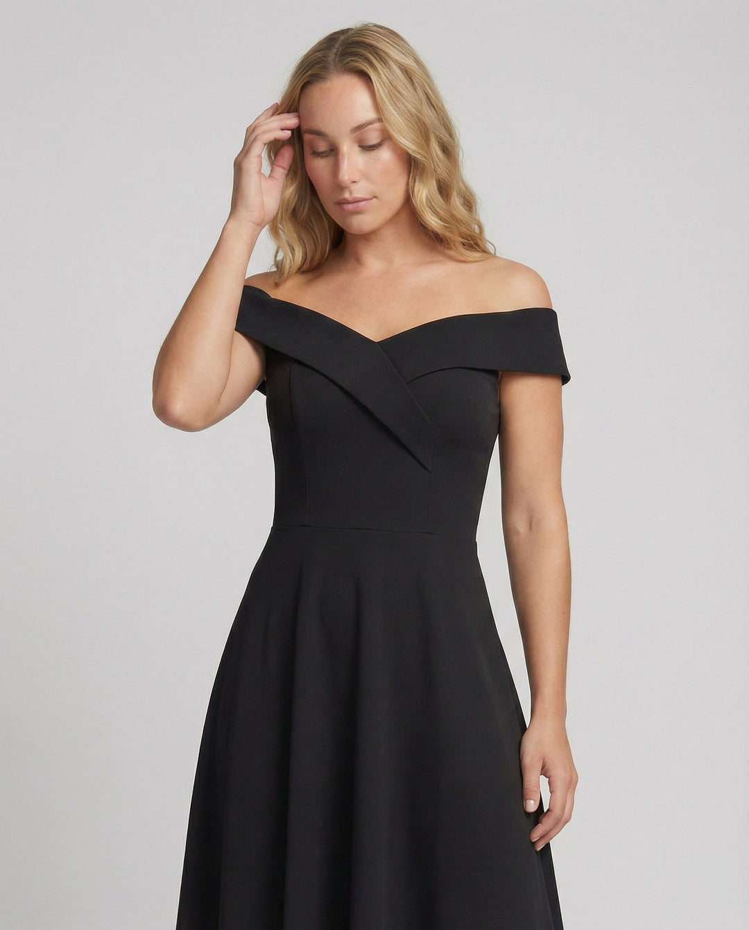 Lana | Damen Off-Shoulder Maxikleid