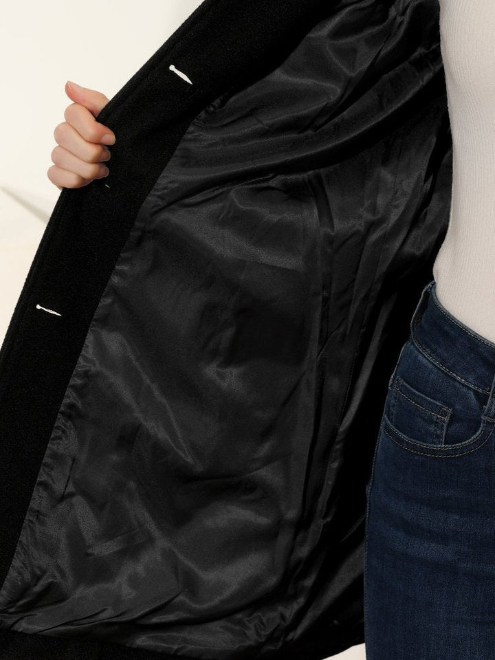 Helena | Damen Wintermantel mit Ein-Knopf-Verschluss