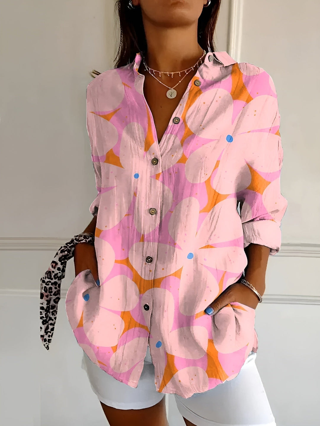 Avril™ | Schicke Bluse mit verspielten Drucken