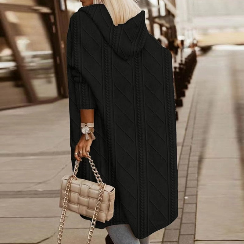 Ellen™ - Bequemer Kapuzen-Cardigan