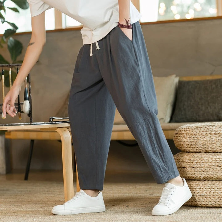 Arin - Minimal Cotton Trousers