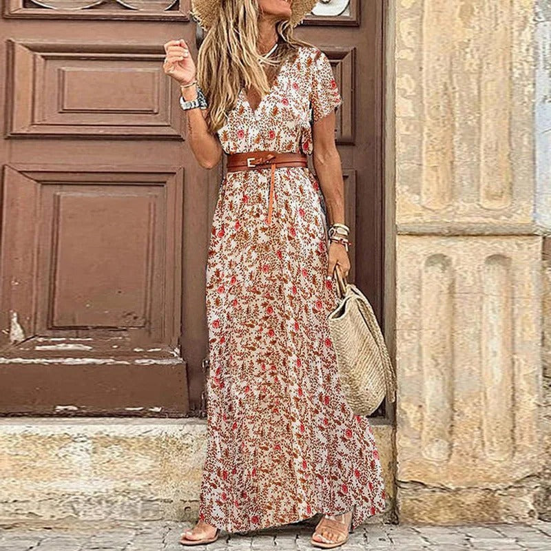 Famke™ - Maxi Ibiza Kleid - Inklusive Gürtel