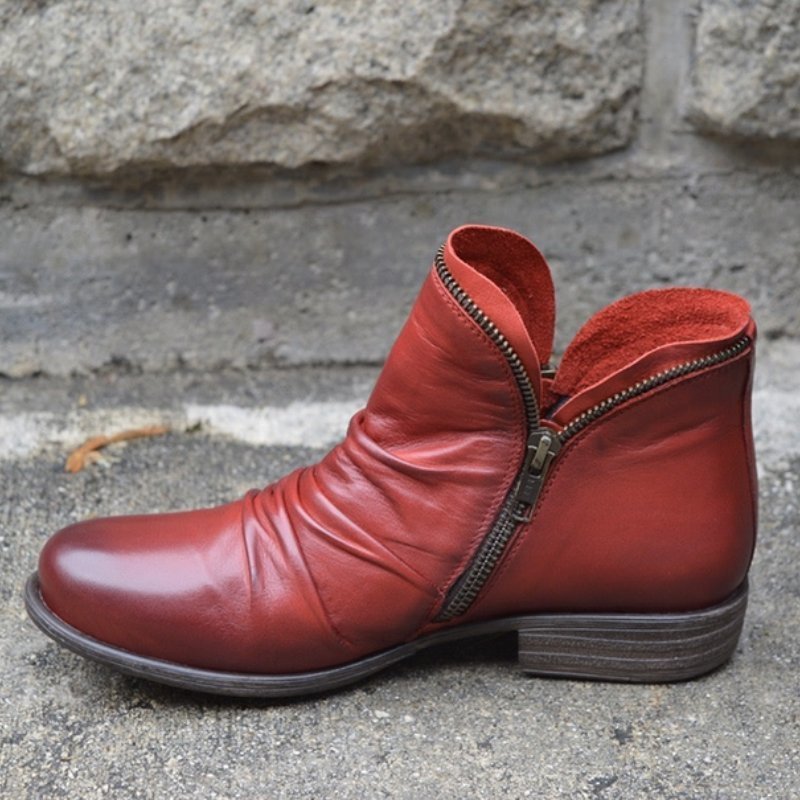 Victoria™ – Lederstiefel mit praktischem Reißverschluss