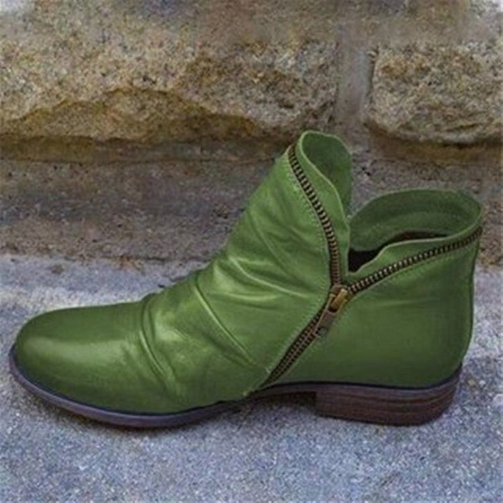 Victoria™ – Lederstiefel mit praktischem Reißverschluss
