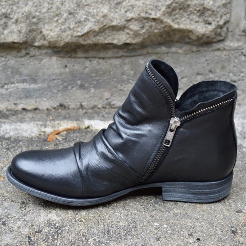 Victoria™ – Lederstiefel mit praktischem Reißverschluss