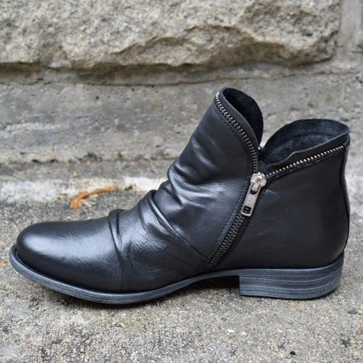 Victoria™ – Lederstiefel mit praktischem Reißverschluss