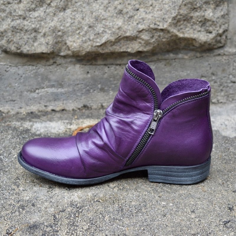 Victoria™ – Lederstiefel mit praktischem Reißverschluss