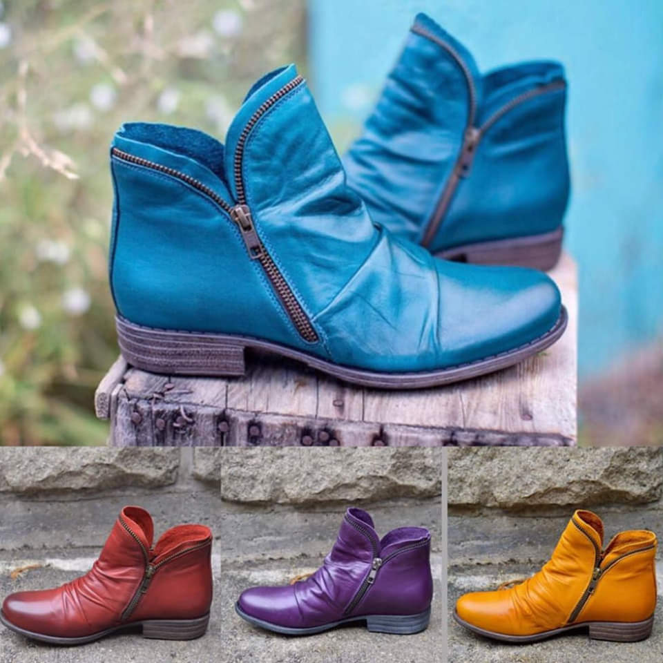 Victoria™ – Lederstiefel mit praktischem Reißverschluss