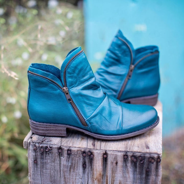 Victoria™ – Lederstiefel mit praktischem Reißverschluss
