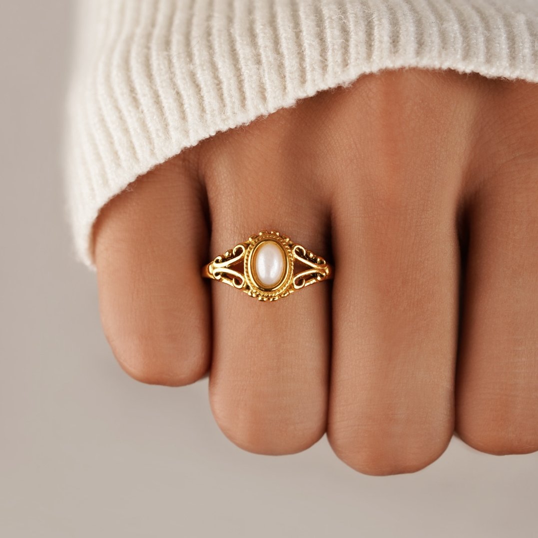 Aitana - Vintage Perlenring