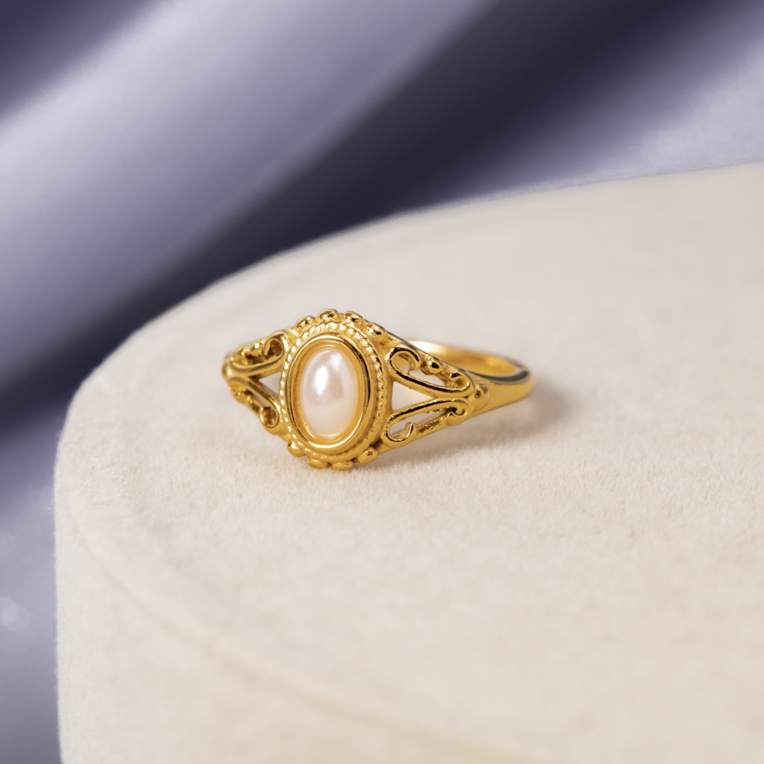 Aitana - Vintage Perlenring