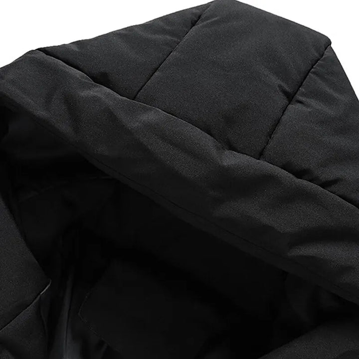 Herren Kapuzen-Winterjacke mit Taschen und Kordelzug