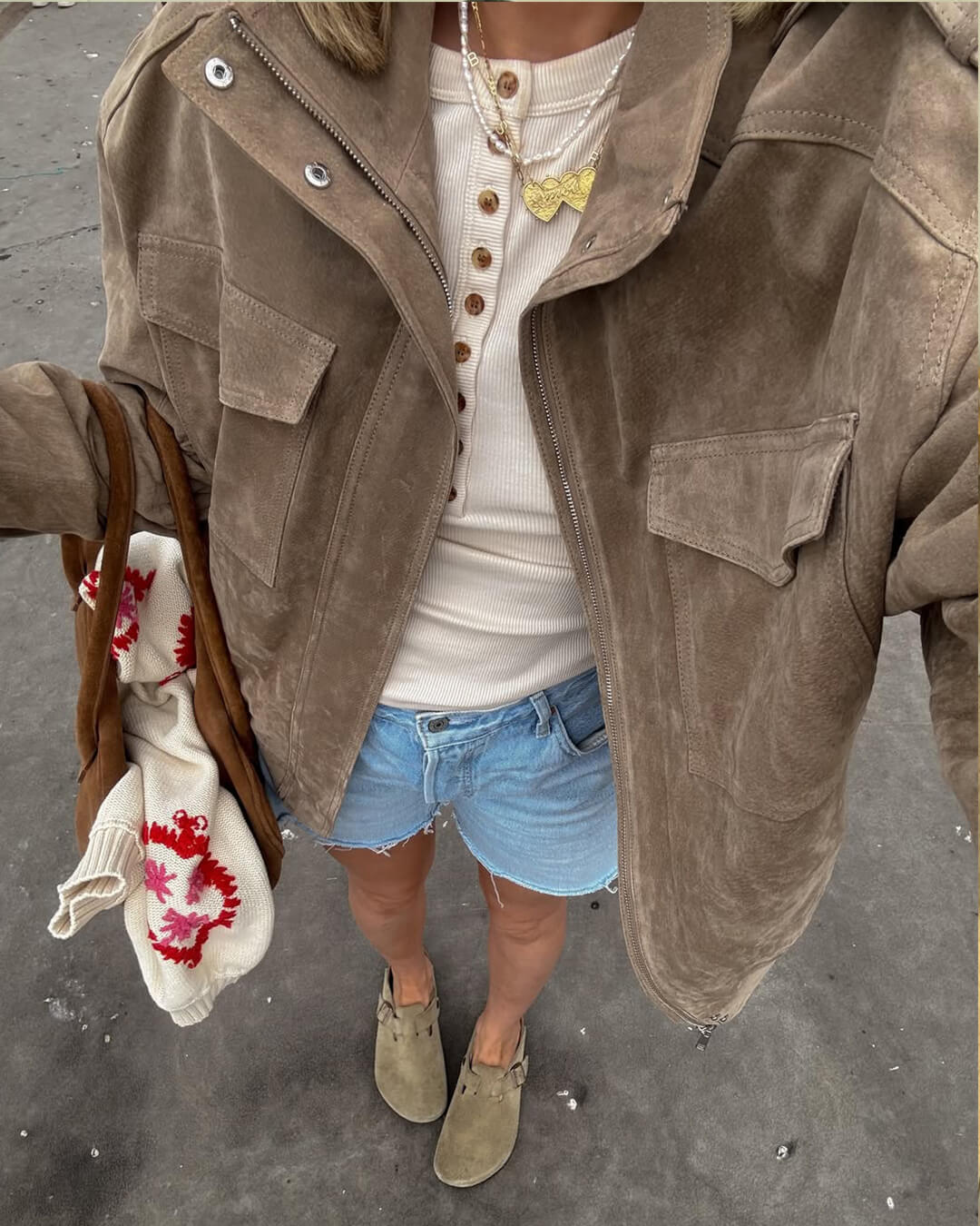 Casaco bomber de senhora com mangas compridas e bolsos